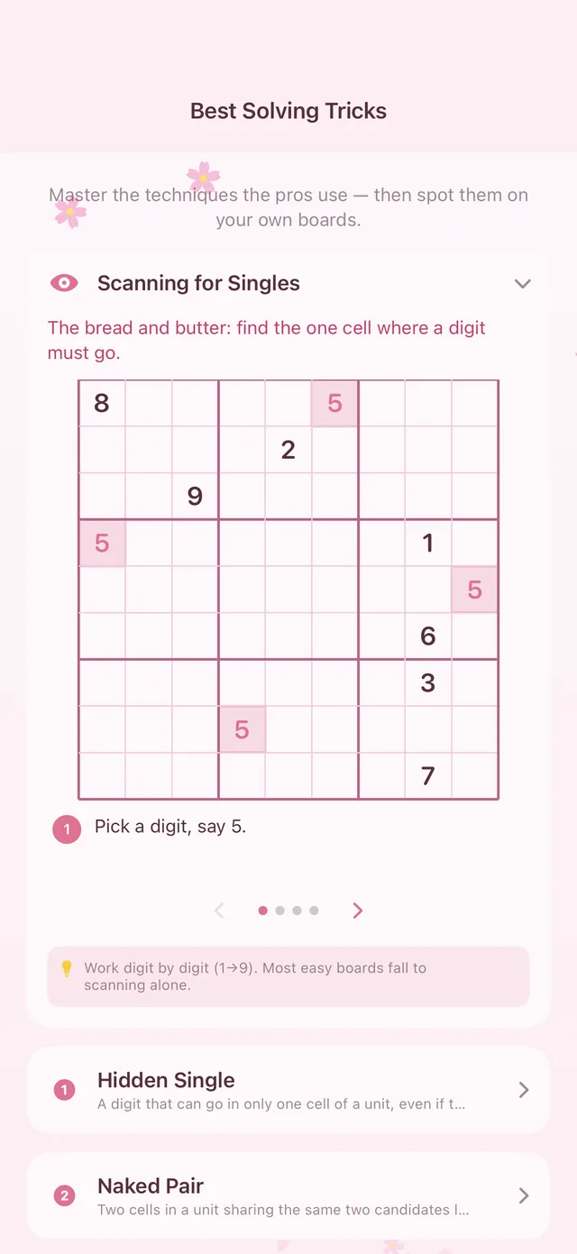 The Best Solving Tricks lessons list